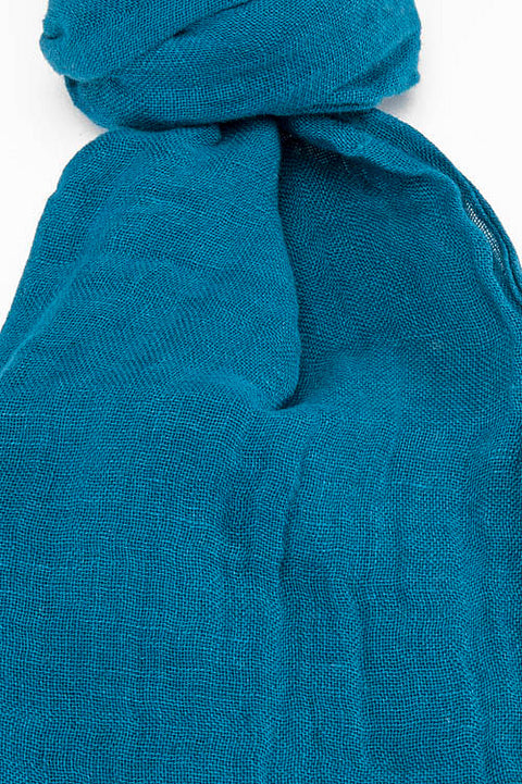 Sciarpa di Lino 100% - Blue