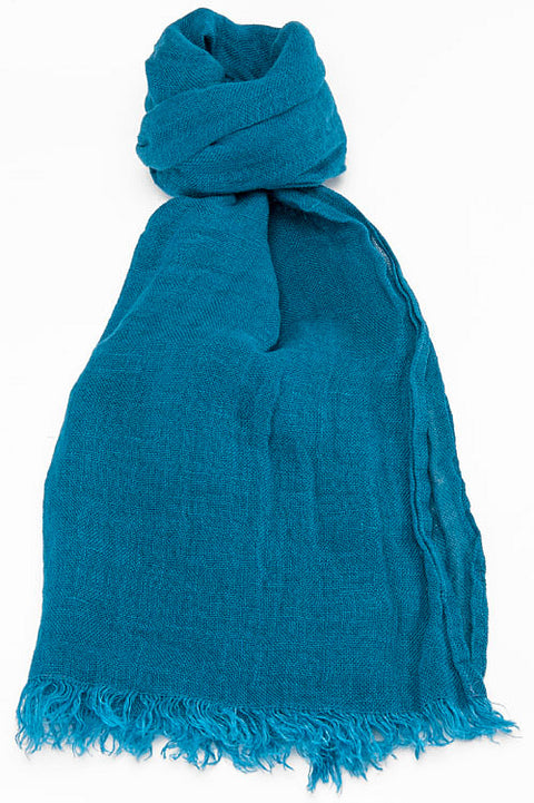 Sciarpa di Lino 100% - Blue