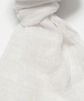 Sciarpa bianca in lino lettone - Dettaglio